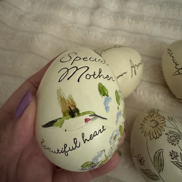 Decorative Bird and Floral Eggs - Picture 4 of 8